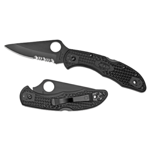 Spyderco C11PSBBK Delica4 Folder 2.88″ VG-10 Black Blade FRN Black Handle