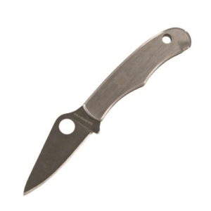 Spyderco C133P Bug 1.27″ Folding Drop Point Plain 3Cr13MoV SS Blade Engraved Spyderco Bug Stainless Steel Handle