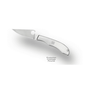 Spyderco C137P Honeybee  1.63″ Folding Plain Satin 3Cr13MoV SS Blade/ Satin Stainless Steel Handle