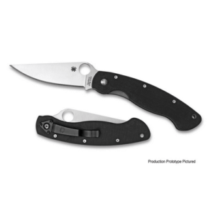 Spyderco C36GPE Military  4″ Folding Modified Clip Point Plain CPM S30V Stainless Steel Blade/G10 Black Handle