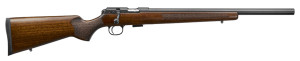 CZ-USA 02342 CZ 457 Varmint Full Size 17 HMR 5+1 20.50" Black Nitride Heavy Barrel Black Nitride Steel Receiver Turkish Walnut Fixed Varmint-Style Stock Right Hand