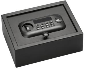 Bulldog BD1030 Digital Top Open Vault Standard Keypad Entry Black Powder Coat Steel 11.80″ x 8.70″ x 4″ Bulldog BD1030 Digital Top Open Vault Standard Keypad Entry Black Powder Coat Steel 11.80″ x 8.70″ x 4″