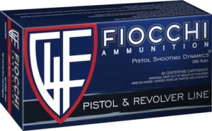 Fiocchi 380APHP Defense Dynamics  380ACP 90gr Jacketed Hollow Point 50rd Box