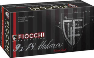 Fiocchi 9MAK Heritage  9mmMakarov 95gr Full Metal Jacket 50rd Box