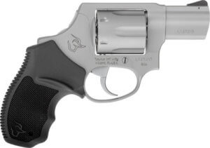 Taurus 2856029CH 856  Small Frame 38 Special +P 6rd 2″ Matte Stainless Barrel  Cylinder & Frame  Black Finger Groove Rubber Grip  Transfer Bar Safety  Concealed Hammer