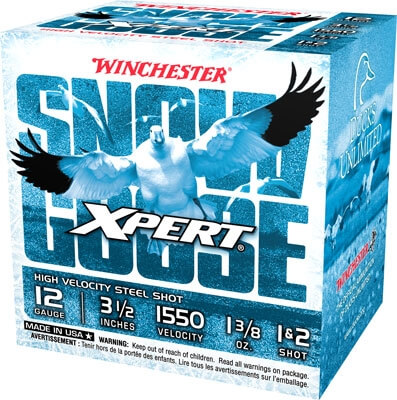 Winchester Ammo WXS12L12 Xpert Snow Goose High Velocity 12 Gauge 3.50″ 1 3/8 oz 1 & 2 Shot 25rd Box Winchester Ammo WXS12L12 Xpert Snow Goose High Velocity 12 Gauge 3.50″ 1 3/8 oz 1 & 2 Shot 25rd Box