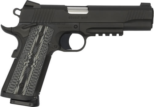 Colt Mfg O1082RGCCU CCU Rail Government 9mm Luger 9+1 5″ National Match Barrel Matte Black DLC Serrated Stainless Steel Slide & Frame w/Picatinny Rail Black Scalloped G10 Grip Ambidextrous Colt Mfg O1082RGCCU CCU Rail Government 9mm Luger 9+1 5″ National Match Barrel Matte Black DLC Serrated Stainless Steel Slide & Frame w/Picatinny Rail Black Scalloped G10 Grip Ambidextrous