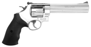 Smith & Wesson 12462 Model 610  10mm Auto or 40 S&W Stainless Steel 6.50″ Barrel  6rd Cylinder & N-Frame  Black Polymer Grip  Internal Lock