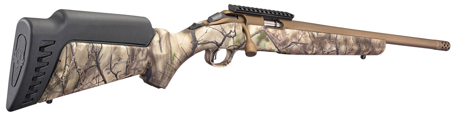 Ruger 8374 American Rimfire Full Size 17 HMR 9+1 18″ Bronze Cerakote Threaded Barrel Picatinny Rail Steel Receiver GoWild Camo I-M Brush Synthetic Fixed Stock Right Hand Ruger 8374 American Rimfire Full Size 17 HMR 9+1 18″ Bronze Cerakote Threaded Barrel Picatinny Rail Steel Receiver GoWild Camo I-M Brush Synthetic Fixed Stock Right Hand