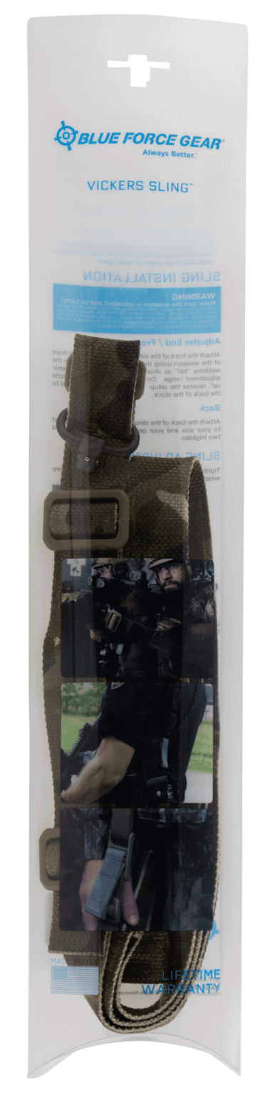Blue Force Gear VCAS2TO1PB125AAMC Vickers 221 Sling made of MultiCam Cordura with 54″-64″ OAL 1.25″ W One-Two Point Design & Push Button Swivel for AR Platform Blue Force Gear VCAS2TO1PB125AAMC Vickers 221 Sling made of MultiCam Cordura with 54″-64″ OAL 1.25″ W One-Two Point Design & Push Button Swivel for AR Platform