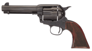 Taylors & Company 550885DE Runnin Iron Black Rock 45 Colt (LC) Caliber with 4.75″ Barrel  6rd Capacity Cylinder  Overall Black Nitride Finish Steel  Checkered Walnut Grip & Overall Taylor Polish