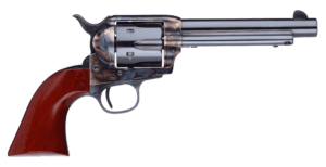 Taylors & Company 550903DE 1873 Cattleman New Model 357 Mag Caliber with 5.50″ Blued Finish Barrel 6rd Capacity Blued Finish Cylinder Color Case Hardened Finish Steel Frame Walnut Navy Size Grip & Overall Taylor Polish Taylors & Company 550903DE 1873 Cattleman New Model 357 Mag Caliber with 5.50″ Blued Finish Barrel 6rd Capacity Blued Finish Cylinder Color Case Hardened Finish Steel Frame Walnut Navy Size Grip & Overall Taylor Polish