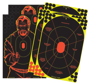 Birchwood Casey 34630 Shoot-N-C Reactive Target Combo Pack Self-Adhesive Paper Handgun Multi Color Silhouette/Bad Guy Includes Pasters 5 Pack Birchwood Casey 34630 Shoot-N-C Reactive Target Combo Pack Self-Adhesive Paper Handgun Multi Color Silhouette/Bad Guy Includes Pasters 5 Pack