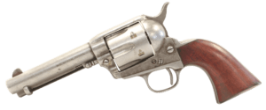 Taylors & Company 555136 1873 Cattleman 357 Mag Caliber with 4.75″ Barrel  6rd Capacity Cylinder  Overall Antique Finish Steel & Walnut Grip