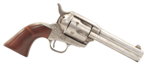 Taylors & Company 555111 1873 Cattleman 45 Colt (LC) Caliber with 4.75″ Barrel  6rd Capacity Cylinder  Overall Antique Finish Steel & Walnut Grip