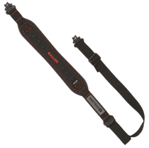 Allen 8375 Vapor  Rifle Sling w/Swivels Black w/Red Accents Nylon Webbing  BakTrak Grip Panel Back   Adjustable Design w/Cam Lock Buckle