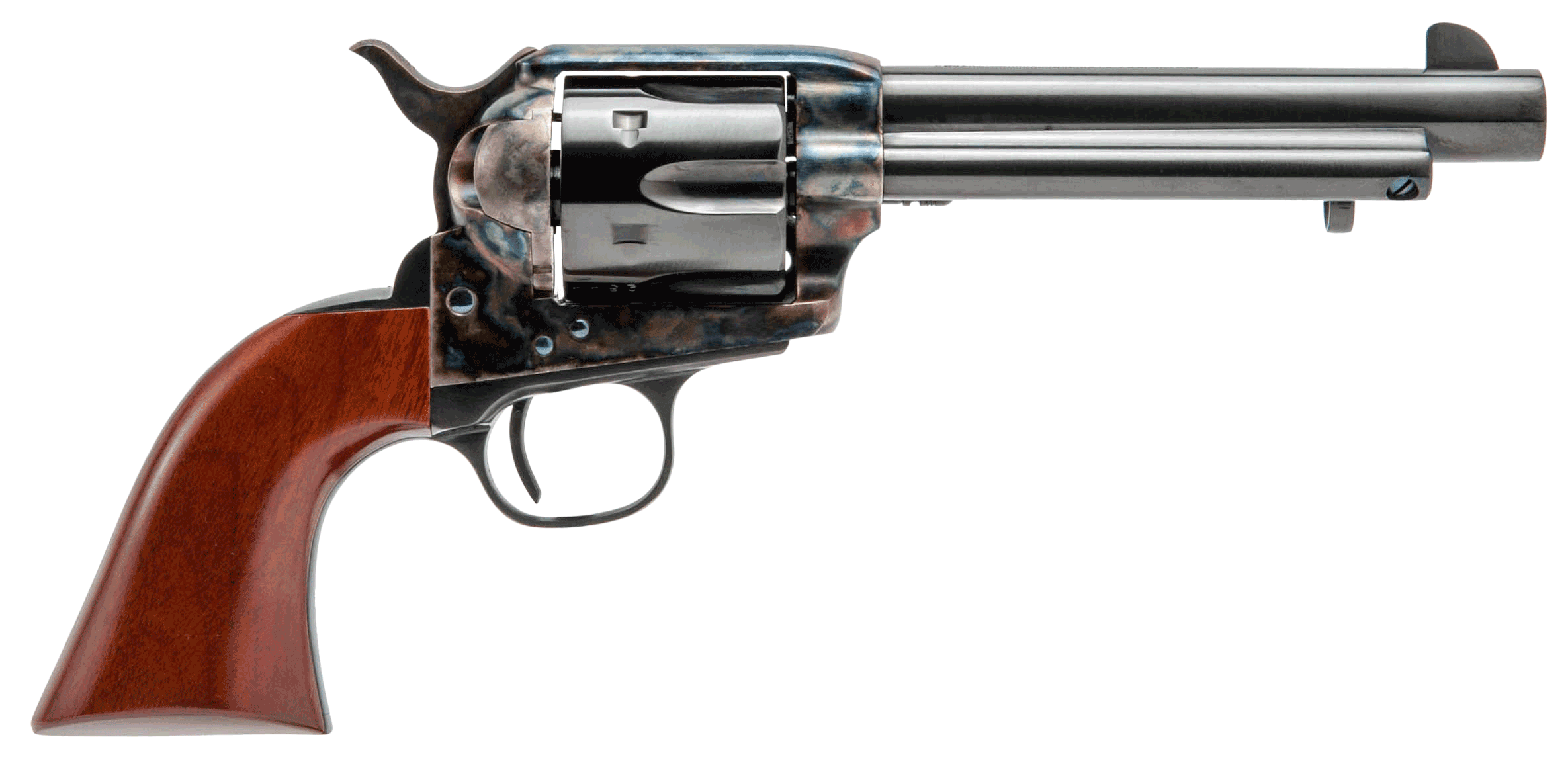 Cimarron MP411 Model P 45 Colt (LC) 6 Shot 5.50" Blued Steel Barrel Cylinder & Frame Walnut Grip Exposed Hammer