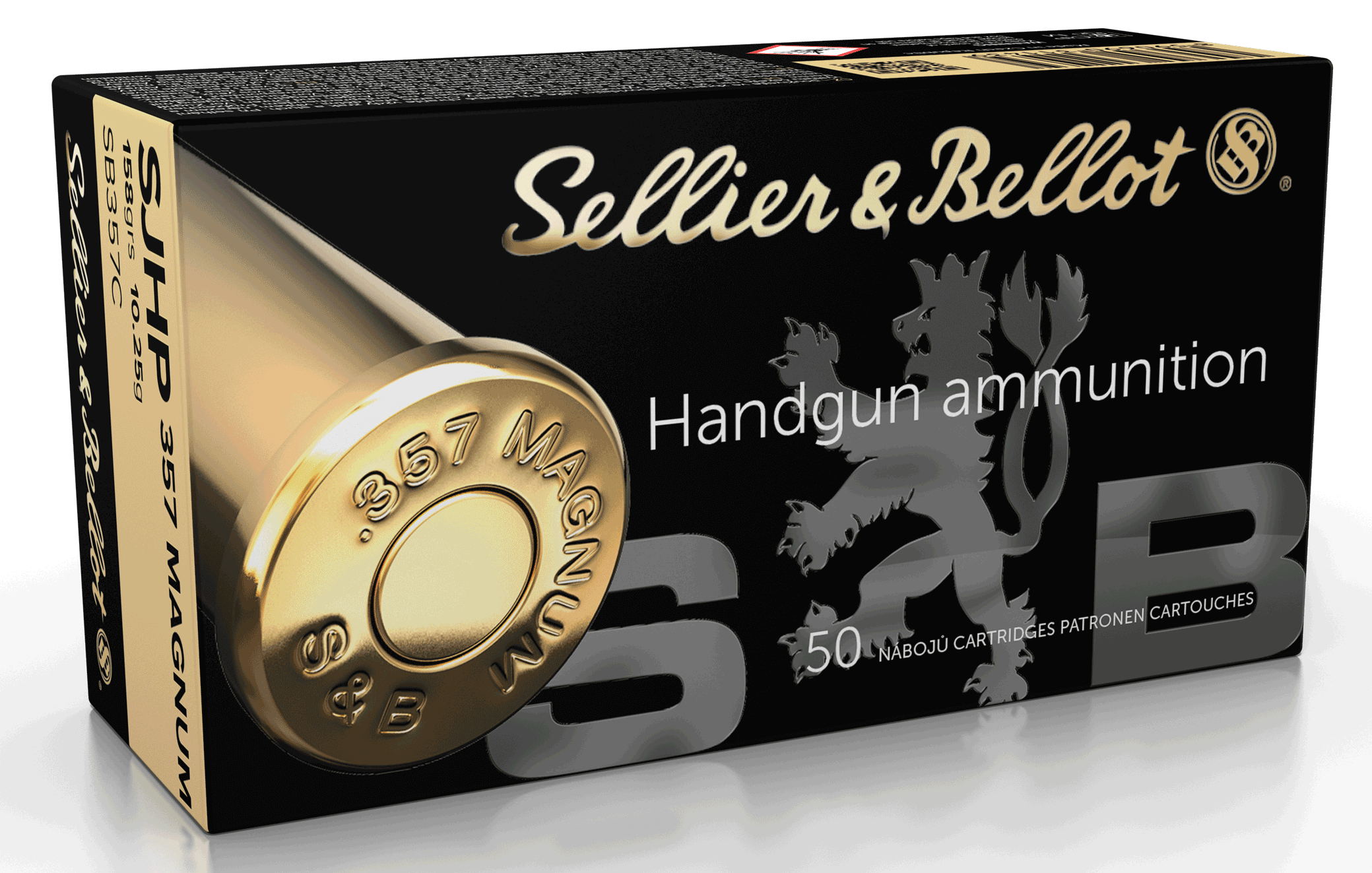 Sellier & Bellot SB357C Handgun 357 Mag 158 gr Semi Jacketed Hollow Point 50rd Box Sellier & Bellot SB357C Handgun 357 Mag 158 gr Semi Jacketed Hollow Point 50rd Box