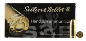 Sellier & Bellot SB9SUBB Handgun Target 9mm Luger Subsonic 150 gr Full Metal Jacket 50rd Box Sellier & Bellot SB9SUBB Handgun Target 9mm Luger Subsonic 150 gr Full Metal Jacket 50rd Box