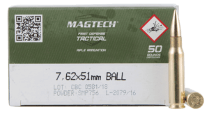 Magtech 762A Tactical/Training 7.62x51mm NATO 147 gr Full Metal Jacket 50rd Box/ 8 Case Magtech 762A Tactical/Training 7.62x51mm NATO 147 gr Full Metal Jacket 50rd Box/ 8 Case