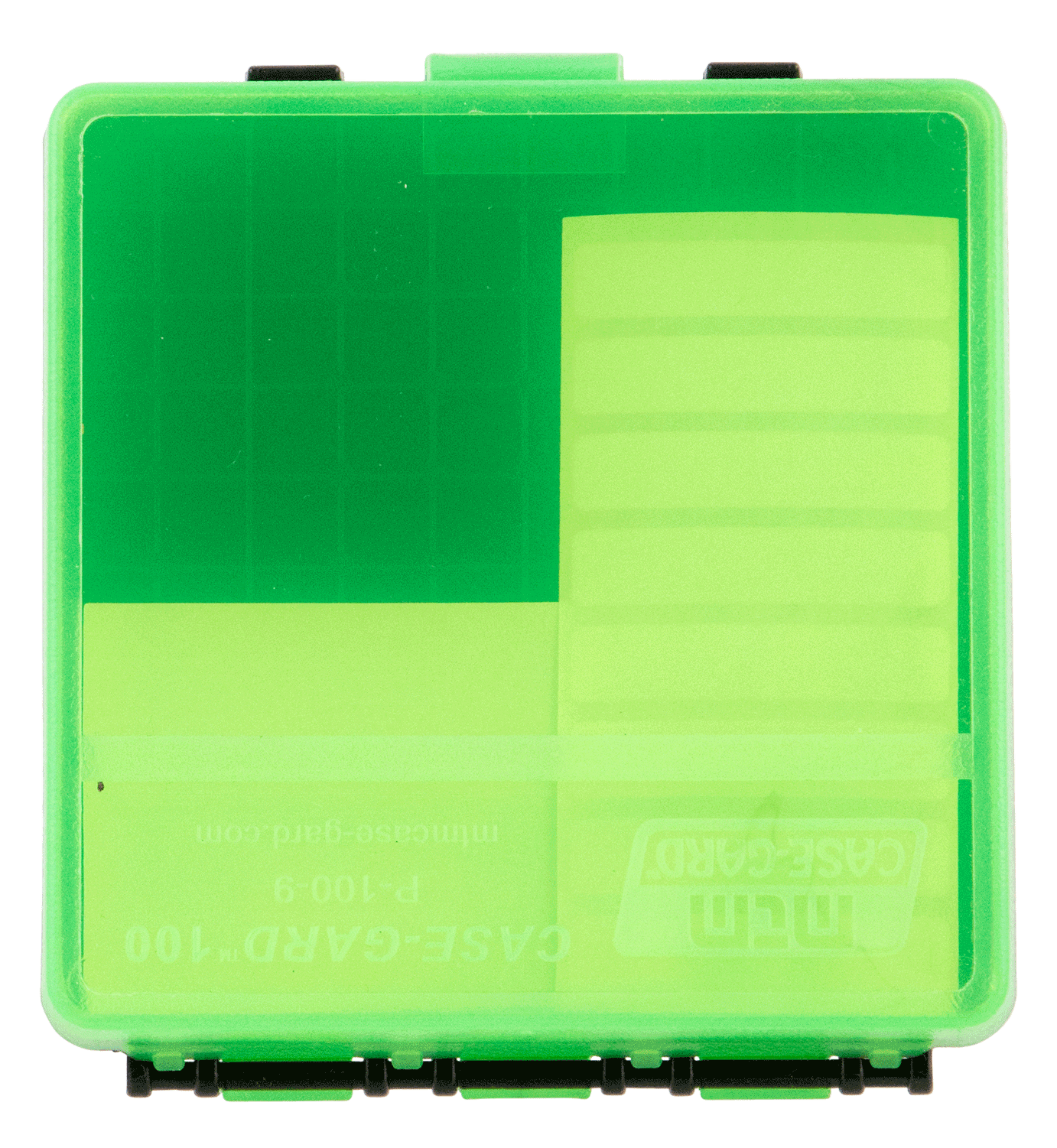 MTM Case-Gard P100916T Case-Gard P-100 Multi-Caliber Handgun Clear Green Polypropylene 100rd MTM Case-Gard P100916T Case-Gard P-100 Multi-Caliber Handgun Clear Green Polypropylene 100rd