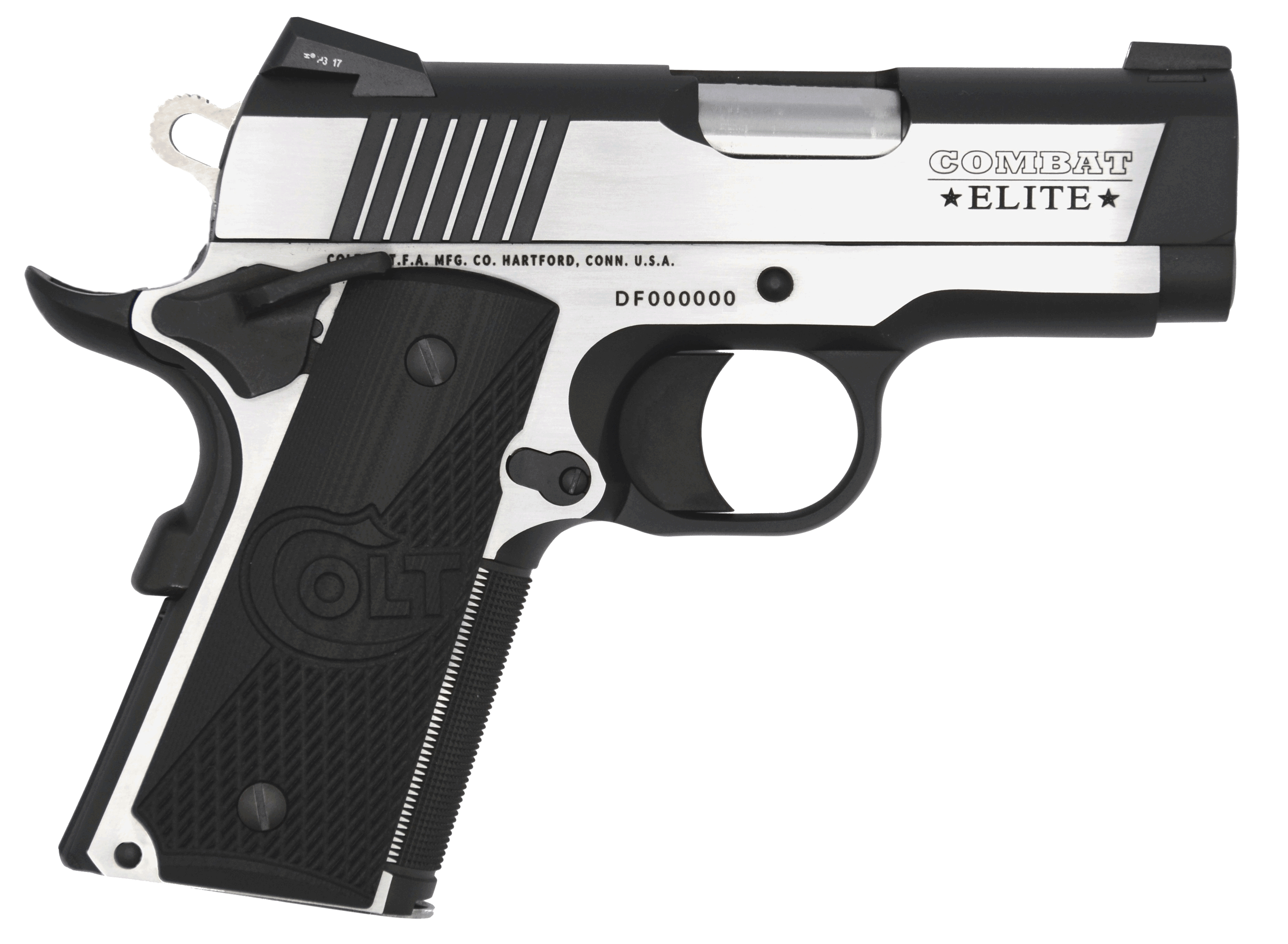 Colt Mfg O7080CE Combat Elite Commander Compact Frame 9mm Luger 8+1 3″ Stainless Steel Barrel Two-Tone Serrated Stainless Steel Slide & Frame w/Beavertail Black Scalloped G10 Grip Ambidextrous Colt Mfg O7080CE Combat Elite Commander Compact Frame 9mm Luger 8+1 3″ Stainless Steel Barrel Two-Tone Serrated Stainless Steel Slide & Frame w/Beavertail Black Scalloped G10 Grip Ambidextrous
