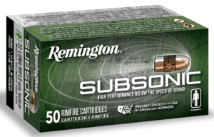 Remington Ammunition 21137 Subsonic Rimfire 22 LR 40 gr Hollow Point 100rd Box/ 50 Cs