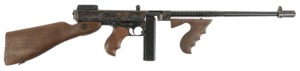 Thompson T1CH 1927A-1 Deluxe 45 ACP Caliber with 18ā³ Barrel 20+1 Capacity (Stick) Color Case Hardened Metal Finish American Walnut Stock Wood Grip Right Hand Thompson T1CH 1927A-1 Deluxe 45 ACP Caliber with 18ā³ Barrel 20+1 Capacity (Stick) Color Case Hardened Metal Finish American Walnut Stock Wood Grip Right Hand