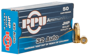 PPU PPD32A Defense  32 ACP 71 gr Jacket Hollow Point 50rd Box