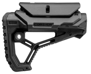 FAB Defense FXGLCORECPB GL-Core  Buttstock for AR-15/ M4 w/Adjustable Cheek-Rest Black Fiberglass Reinforced Polymer