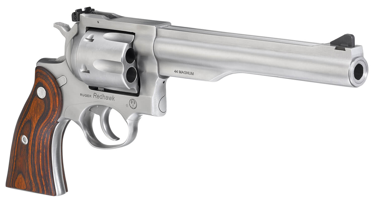 Ruger 5041 Redhawk Large Frame 44 Special/44 Rem Mag 6rd 7.50″ Satin Stainless Steel Barrel Dual Chambered Satin Stainless Cylinder & Frame Hardwood Grip Ruger 5041 Redhawk Large Frame 44 Special/44 Rem Mag 6rd 7.50″ Satin Stainless Steel Barrel Dual Chambered Satin Stainless Cylinder & Frame Hardwood Grip