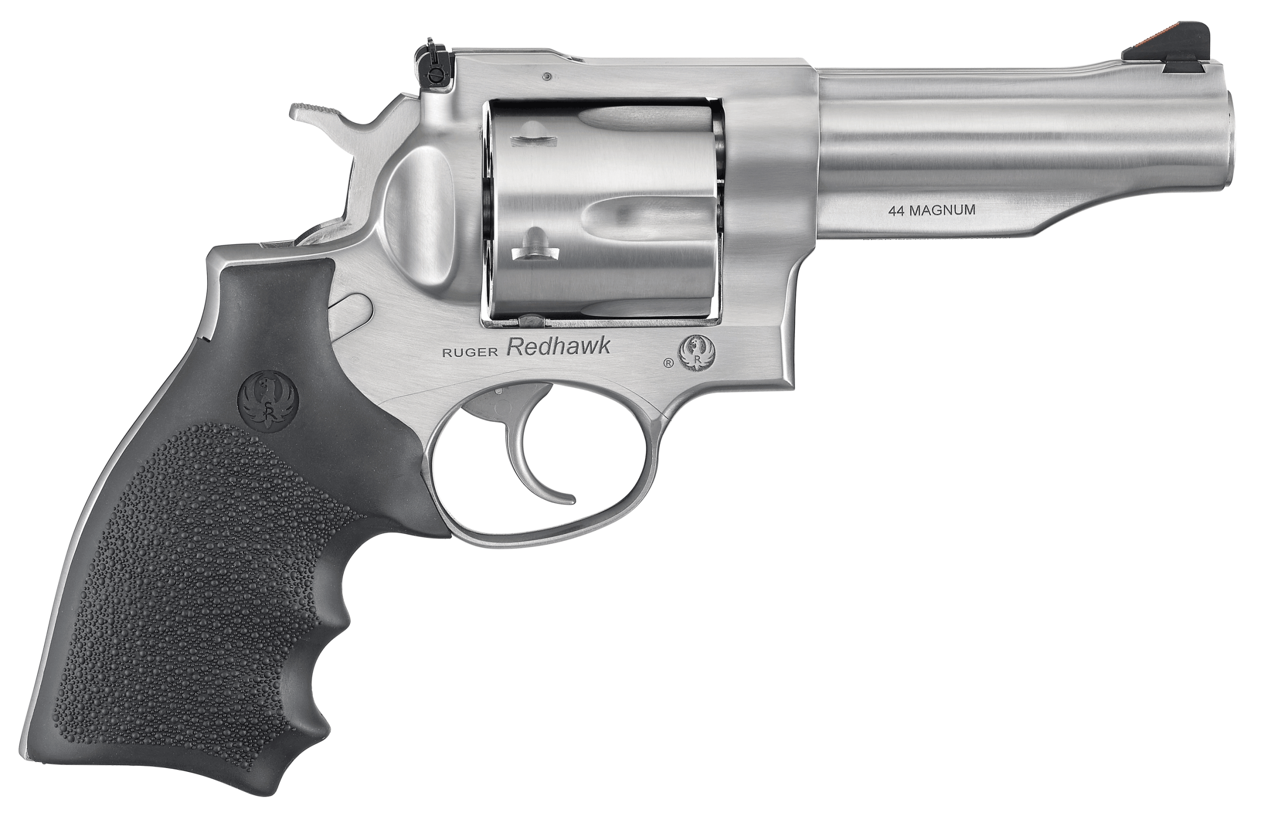 Ruger 5044 Redhawk 44 Special/44 Rem Mag 6rd 4.20" Satin Stainless Steel Barrel Dual Chambered Satin Stainless Cylinder Satin Stainless Steel Frame Hardwood Grip Exposed Hammer