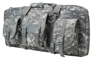 NcStar CVCPD2962D28 VISM Deluxe SubGun Case 28″ Digital Camouflage PVC Fabric w/ Exterior Pockets Zippers & Padding for 2 AR or AK Pistols
