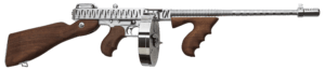 Thompson T150DCRTS 1927A-1 Deluxe 45 ACP Caliber with 16.50ā³ Barrel 20+1 Capacity (Stick) 50+1 Capacity (Drum) Hard-Chrome w/Tiger Stripe Metal Finish American Walnut Stock Wood Grip Right Hand Thompson T150DCRTS 1927A-1 Deluxe 45 ACP Caliber with 16.50ā³ Barrel 20+1 Capacity (Stick) 50+1 Capacity (Drum) Hard-Chrome w/Tiger Stripe Metal Finish American Walnut Stock Wood Grip Right Hand