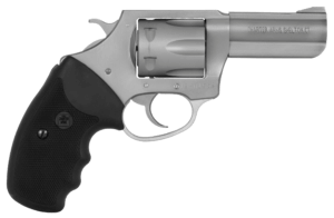 Charter Arms 73802 Pitbull  Large 380 ACP 6 Shot 3″ Stainless Steel Barrel & Cylinder  Anodized Aluminum Frame w/Black Finger Grooved Rubber Grip
