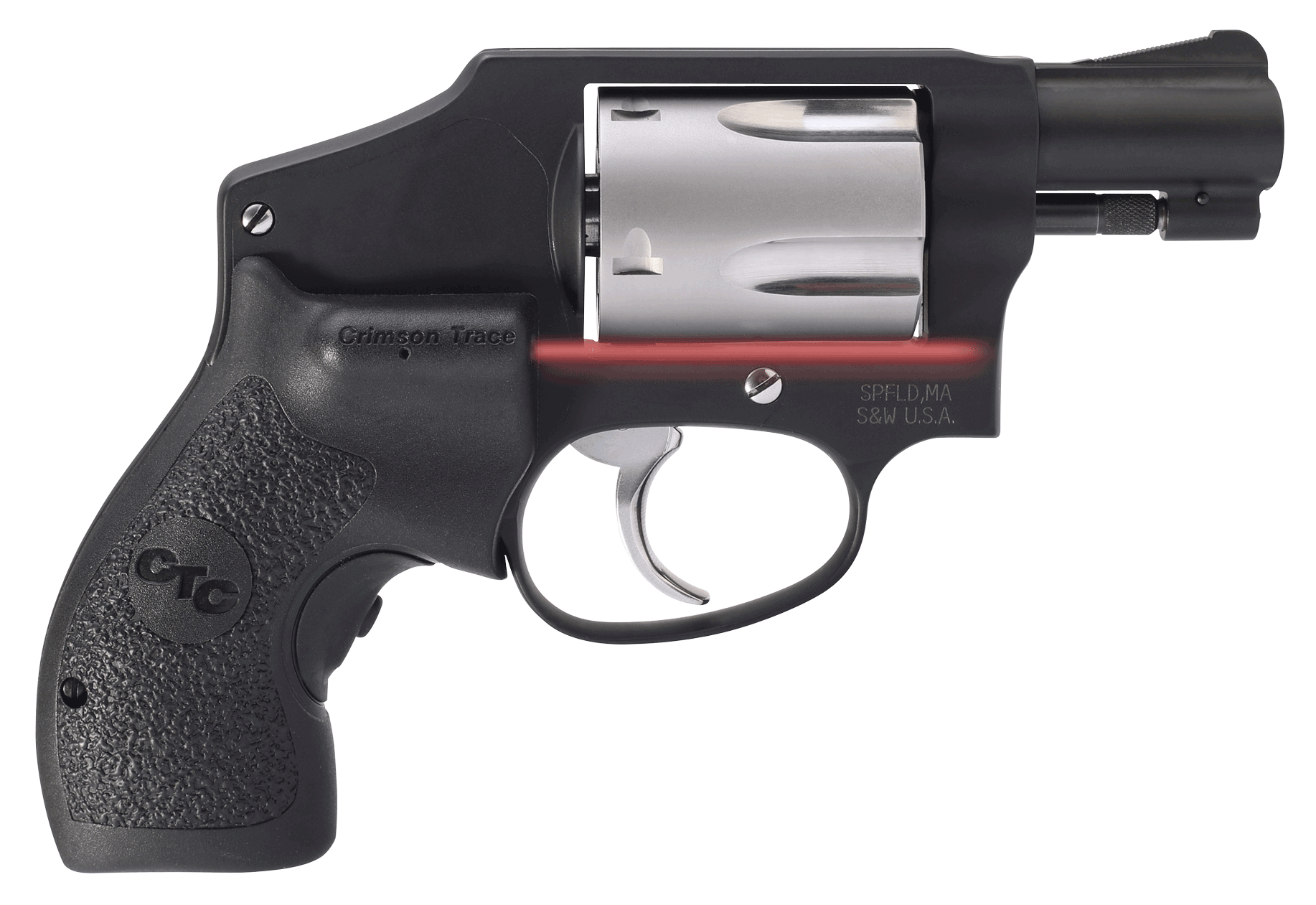 Smith & Wesson 12643 Model 442 Performance Center 38 S&W Spl +P 5 Shot 1.88″ Black Stainless Steel Barrel Matte Stainless Steel Cylinder Black Aluminum J-Frame Includes Crimson Trace LG-105 Lasergrip with Red Laser Smith & Wesson 12643 Model 442 Performance Center 38 S&W Spl +P 5 Shot 1.88″ Black Stainless Steel Barrel Matte Stainless Steel Cylinder Black Aluminum J-Frame Includes Crimson Trace LG-105 Lasergrip with Red Laser