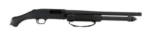 Mossberg 50639 590 Shockwave 12 Gauge 6+1 3″ 18.50″ Barrel  Blued Metal Finish  Drilled & Tapped Receiver  Dual Extractors  Corncob Forend w/Strap  Raptor Birdshead Grip Stock