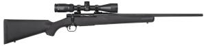 Mossberg 28052 Patriot Synthetic-Vortex Scope Combo 22-250 Rem 5+1 22" Fluted Barrel w/Recessed Match Crown Matte Blued Metal Spiral-Fluted Bolt Synthetic Stock Drop Box Magazine Adjustable LBA Trigger Includes Vortex Crossfire II 3-9x40mm Scope