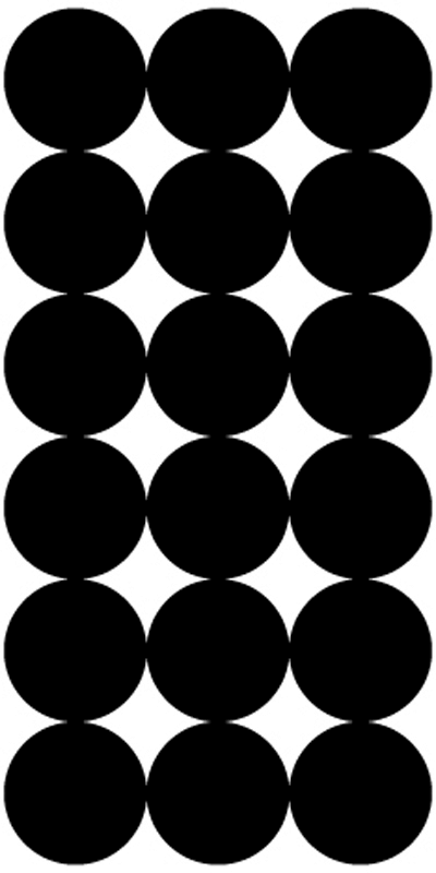Pro-Shot P216 SplatterShot Repair Pasters Black 1″ Self-Adhesive 216 Pasters