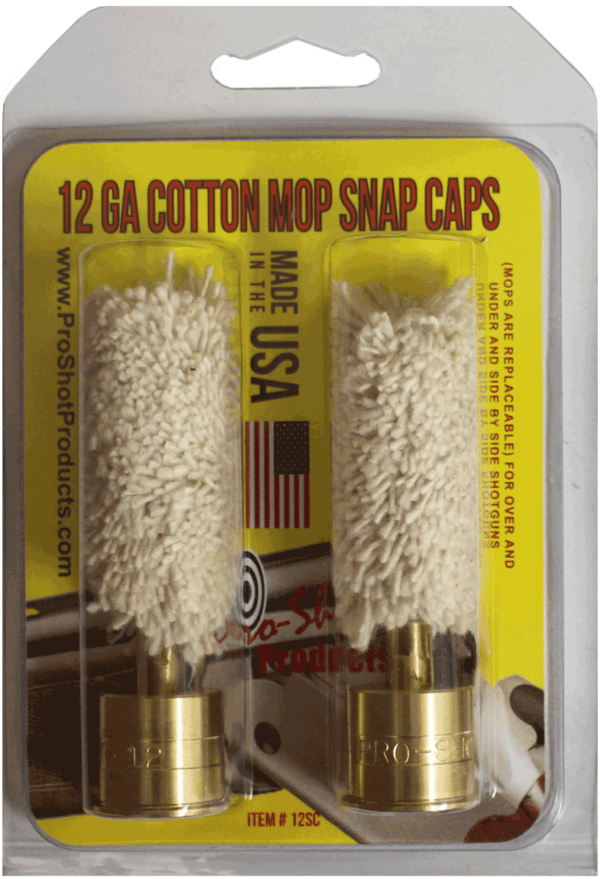 Pro-Shot 12SC Snap Caps 12 Gauge Shotgun #5/16-27 Thread Brass/Cotton Mop 2 Pack Pro-Shot 12SC Snap Caps 12 Gauge Shotgun #5/16-27 Thread Brass/Cotton Mop 2 Pack