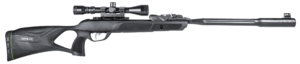 Gamo 611006335554 Swarm Fusion 10X Gen 3 Gas Piston 22 10rd Shot Black Black Fluted Steel Barrel Black Receiver Black All Weather Lightweight Thumbhole Stock Scope 3-9x40mm