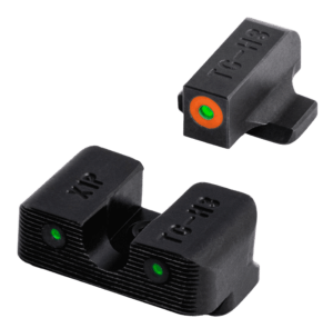TruGlo TG231X1C Tritium Pro  Black | Green Tritium Orange Outline Front Sight Green Tritium Rear Sight