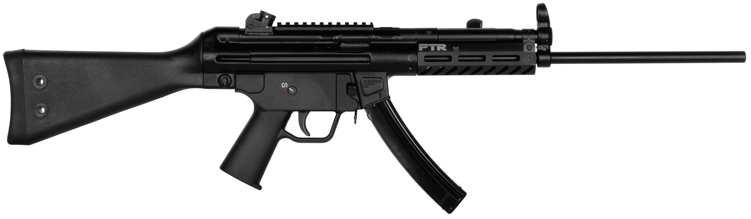 PTR 608 9R PTR 608 9mm Luger 30+1 16.20" Black Steel Barrel Black Picatinny Rail Aluminum Receiver Black Synthetic Fixed Stock Black Polymer Grip