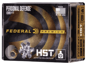 Federal P10HST1S Premium Personal Defense 10mmAuto 200gr HST Jacketed Hollow Point 20rd Box