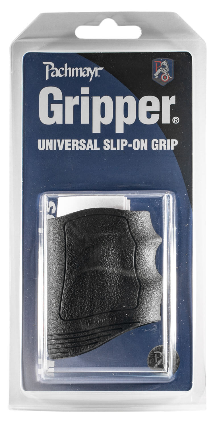 Pachmayr 05125 Gripper made of Rubber with Black Finish Finger Grooves & Slip-On Design for Universal Handgun Pachmayr 05125 Gripper made of Rubber with Black Finish Finger Grooves & Slip-On Design for Universal Handgun
