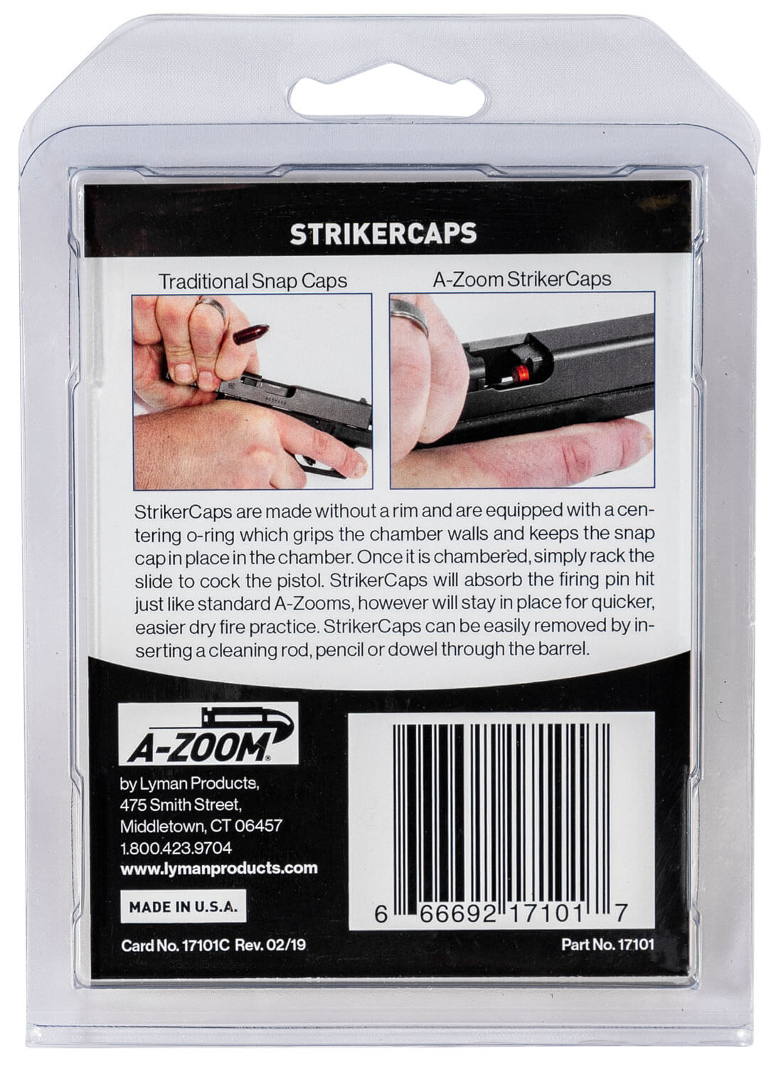 A-Zoom 17101 StrikerCap Pistol 380ACP 2Pack A-Zoom 17101 StrikerCap Pistol 380ACP 2Pack