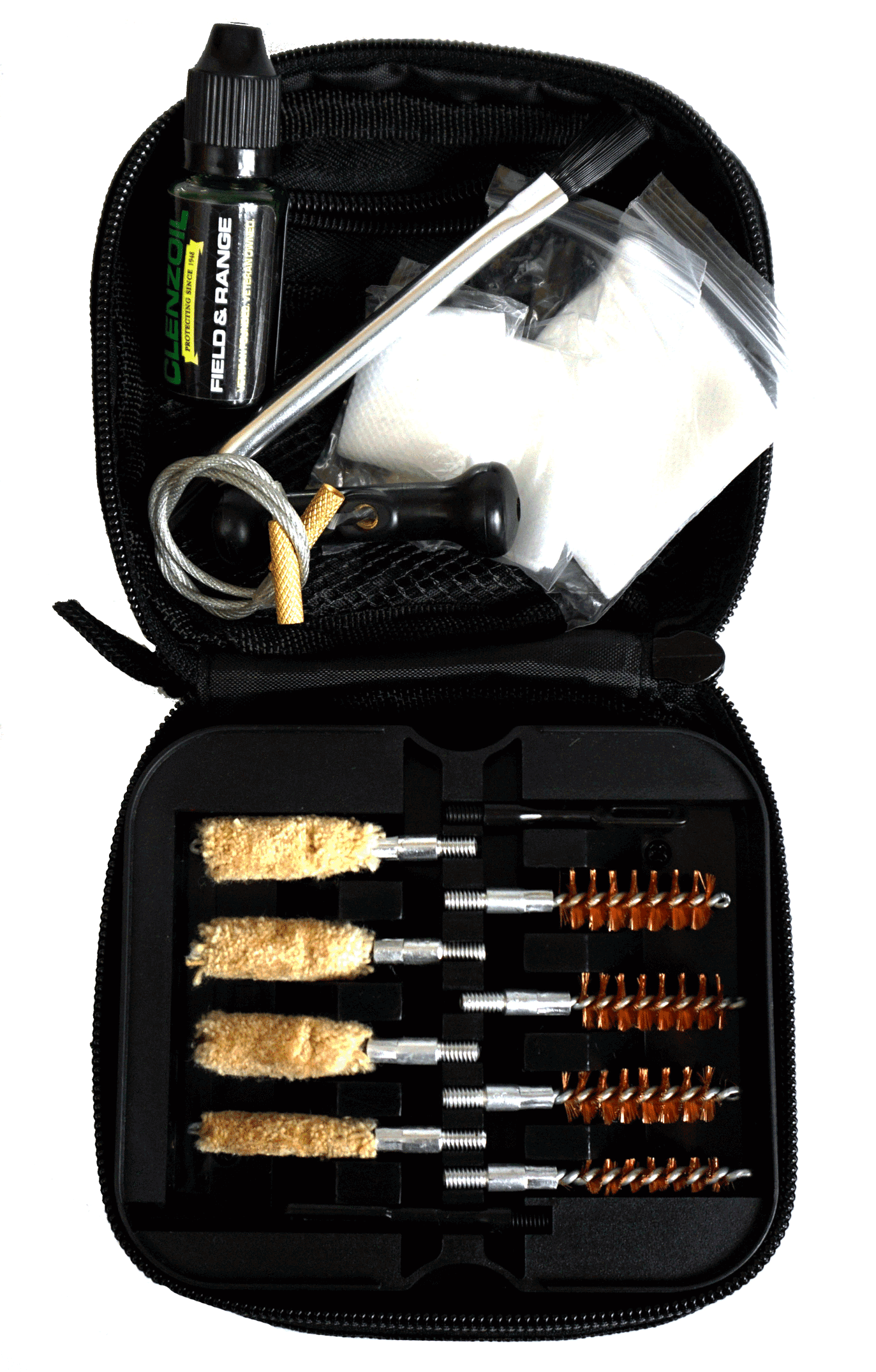 Clenzoil 2328 Field & Range Cleaning Kit Multi-Caliber Pistol/17 Pieces Black Clenzoil 2328 Field & Range Cleaning Kit Multi-Caliber Pistol/17 Pieces Black