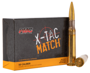 PMC 50XM X-Tac Match  50 BMG 740 gr Solid Brass 10rd Box