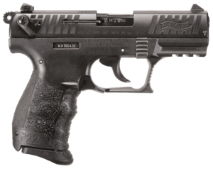 Walther Arms 5120700 P22Q  22 LR 10+1 3.42″ Black Steel Threaded Barrel  Matte Black Tenifer Serrated Slide  Black Polymer Frame w/Picatinny Rail  Black w/Interchangeable Backstrap Grip  Manual Thumb Safety  Ambidextrous
