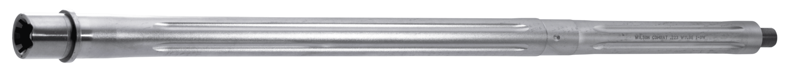 Wilson Combat TR223SSRG20FT8 Match Grade Barrel 223 Wylde 20″ Stainless Bead Blasted Finish 416R Stainless Steel Material Rifle Length with Fluting & 1:8″ Twist for AR-15 Wilson Combat TR223SSRG20FT8 Match Grade Barrel 223 Wylde 20″ Stainless Bead Blasted Finish 416R Stainless Steel Material Rifle Length with Fluting & 1:8″ Twist for AR-15
